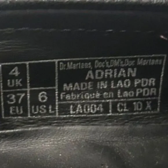 Dr Martens Adrian Tassel Loafers Black Leather Slip On Shoes Size 6 Women - Picture 6 of 6